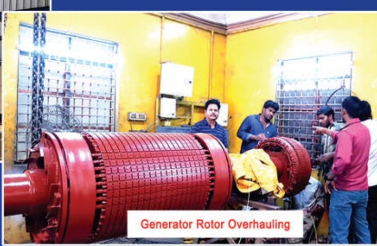 2.5 MW Generator Rotor Service